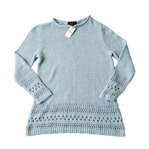 Lane Bryant Women's Knit Sweater Blue Round Neck 10/12